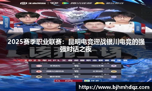 2025赛季职业联赛：昆明电竞迎战银川电竞的强强对话之夜